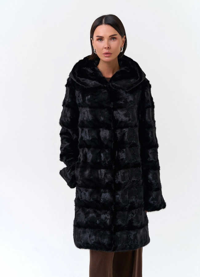 Шуба из меха норки модель № 34053 универмаг малина фото
