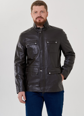 Мужская кожаная куртка 