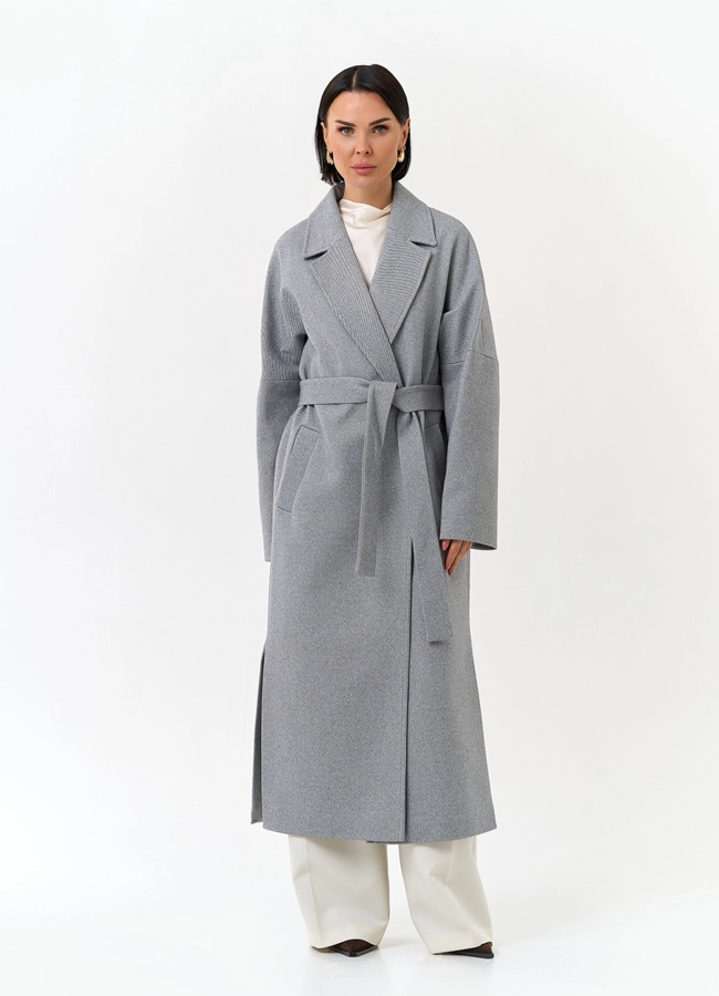 Женское пальто с английским воротником модель № 31210 универмаг малина