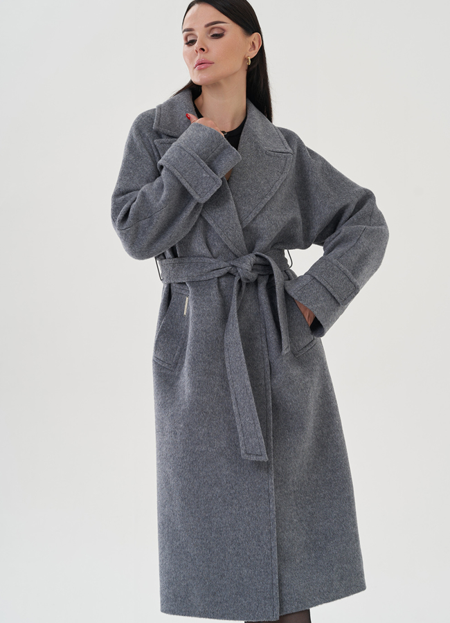 фото Пальто женское с английским воротником модель № 82086