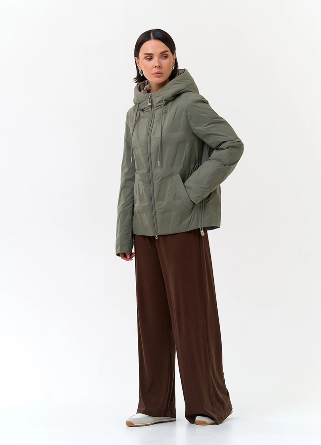 Женская куртка с капюшоном модель № 33791 универмаг малина