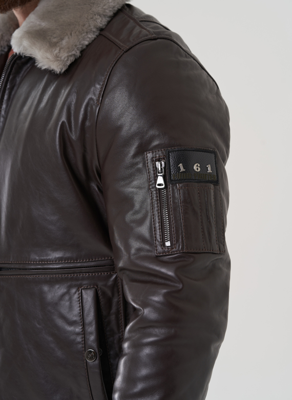 Мужская куртка из натуральной кожи 