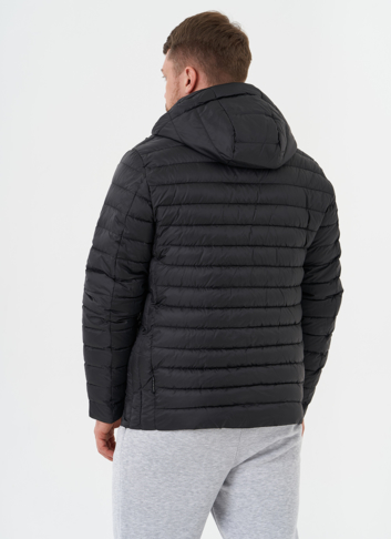 Стеганая куртка с капюшоном